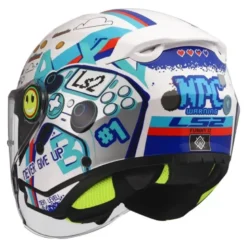 Casco Jet Bambino Ls2 OF622 Funny II Next Level Bianco Lucido