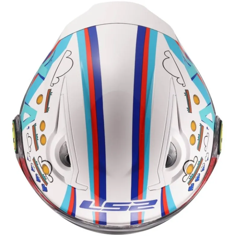 Casco Jet Bambino Ls2 OF622 Funny II Next Level Bianco Lucido