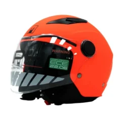 Casco Jet Bambino MPH Play Arancione Fluo Opaco