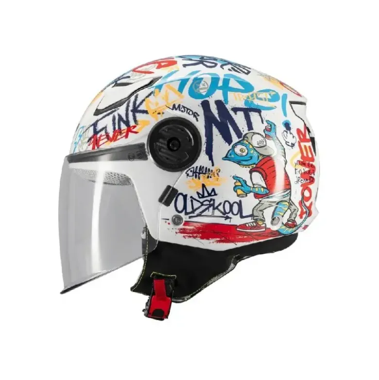 Casco Jet Bambino Mt Helmets Of514 Lite A5 Crew Lucido