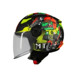 Casco Jet Bambino Mt Helmets Of514 Lite A1 Dino Opaco