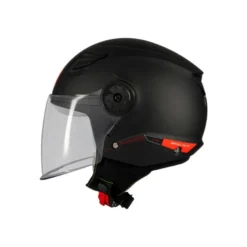 Casco Jet Bambino Mt Helmets Of514 Lite A1 Solid Opaco Nero Opaco