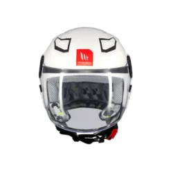 Casco Jet Bambino Mt Helmets Of514 Lite A0 Solid Perla Lucido Bianco