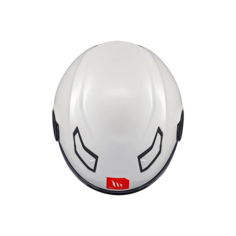 Casco Jet Bambino Mt Helmets Of514 Lite A0 Solid Perla Lucido Bianco