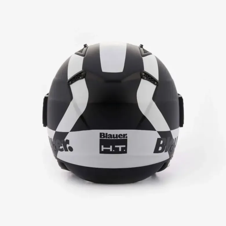 Casco Jet Blauer Bet HT Nero Bianco