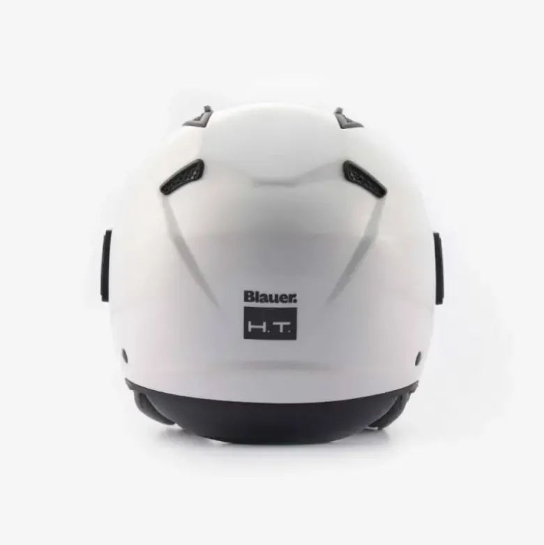 Casco Jet Blauer Bet Monochrome Bianco Lucido
