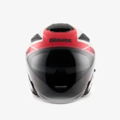 Casco Jet Blauer JJ-01 Bianco Rosso Lucido