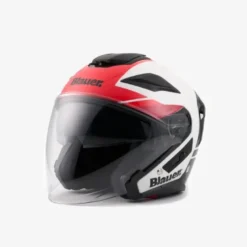 Casco Jet Blauer JJ-01 Bianco Rosso Lucido