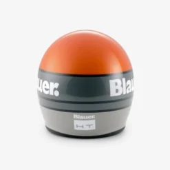 Casco Jet Blauer Pilot 4.0 Arancione Grigio Lucido