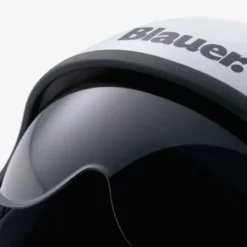 Casco Jet Blauer Pilot 4.0 Bianco Grigio Lucido