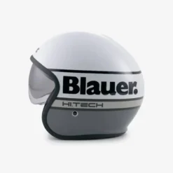 Casco Jet Blauer Pilot 4.0 Bianco Grigio Lucido