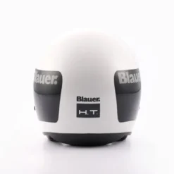Casco Jet Blauer Pilot 06 Go Grafica Bianco Nero Lucido