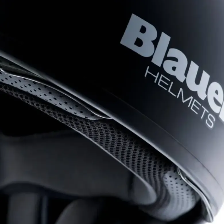 Casco Jet Blauer Pilot 1.1 Monochrome Nero Opaco