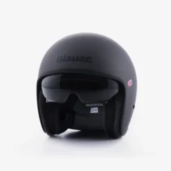 Casco Jet Blauer Pilot 1.1 Monochrome Titanio Opaco
