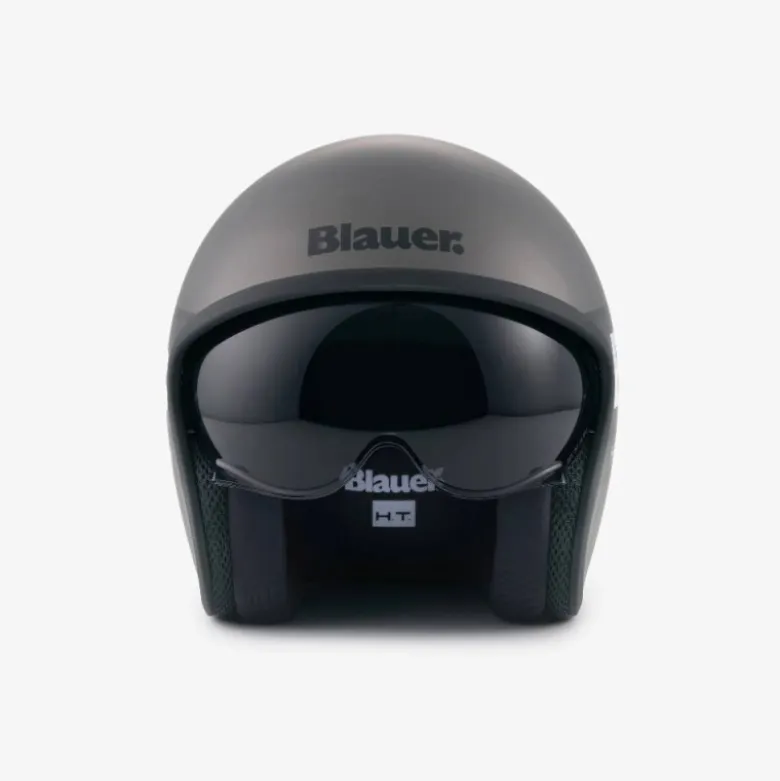 Casco Jet Blauer Pilot 4.0 Titanio Grigio Opaco