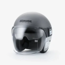 Casco Jet Blauer Pod Grigio Titanio Opaco