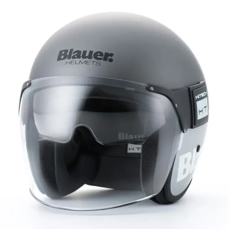 Casco Jet Blauer Pod 06 H.T. Titanio Opaco Grigio
