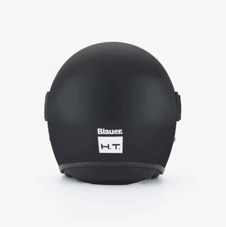 Casco Jet Blauer Pod 06 Monochrome Nero Opaco