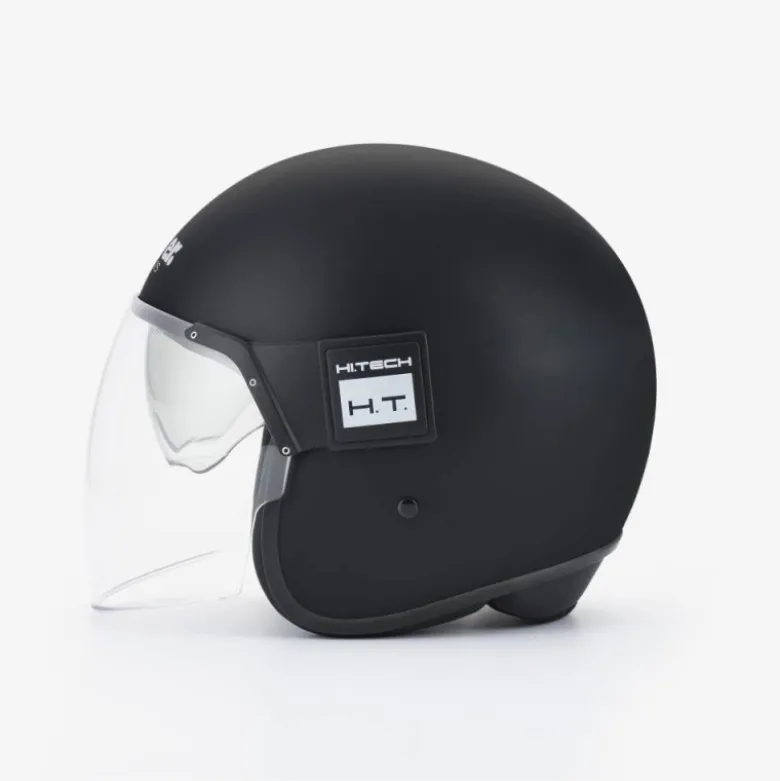 Casco Jet Blauer Pod 06 Monochrome Nero Opaco