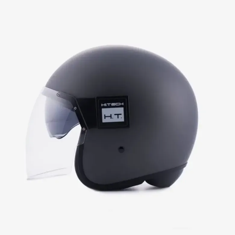 Casco Jet Blauer Pod 06 Monochrome Titanio Opaco