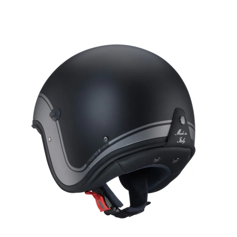 Casco Jet Caberg Freeride X Imola Nero Opaco Grigio metallizzato