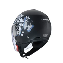 Casco Jet Caberg Riviera V4 X Mia Nero Opaco Bianco Grigio Azzurro