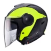 Casco Jet Caberg Soho Milano Nero Opaco Giallo Fluo