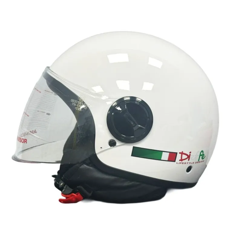 Casco Jet Dieffe DF2003 Bianco Lucido