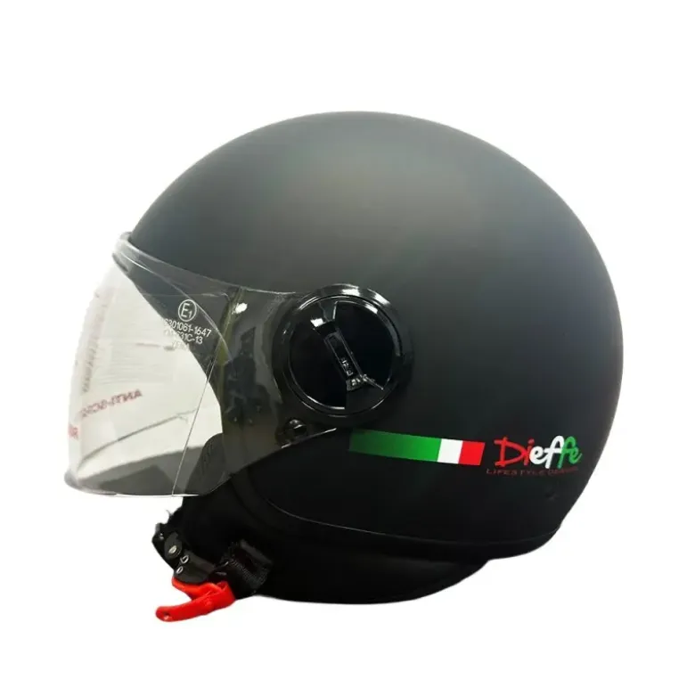 Casco Jet Dieffe DF2003 Nero Opaco
