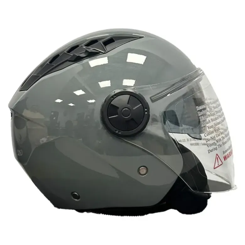 Casco Jet Dieffe DF62 Shiny Light Grey