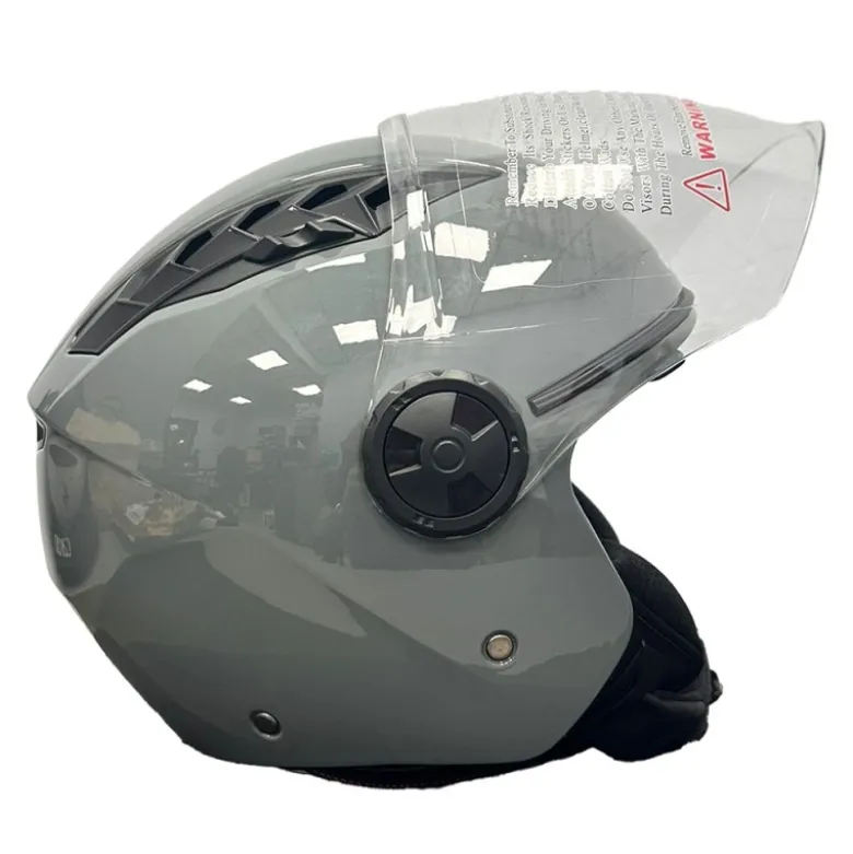 Casco Jet Dieffe DF62 Shiny Light Grey