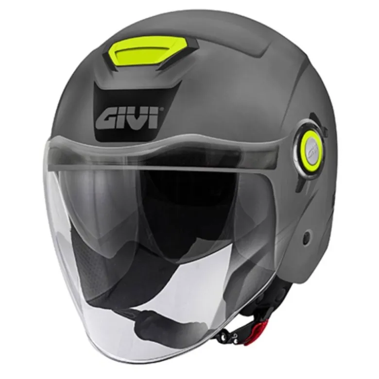 Casco Jet Givi 12.5 Solid Grigio Lucido