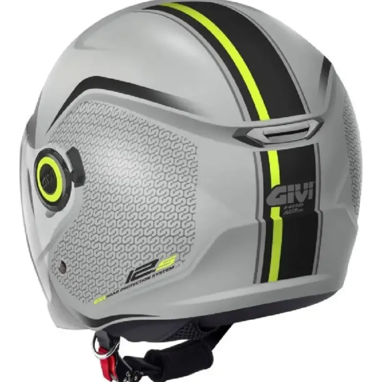 Casco Jet Givi 12.5 Touch Grigio Giallo