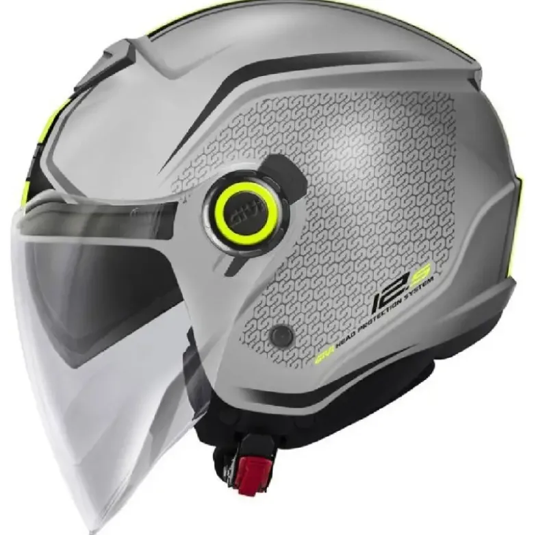 Casco Jet Givi 12.5 Touch Grigio Giallo