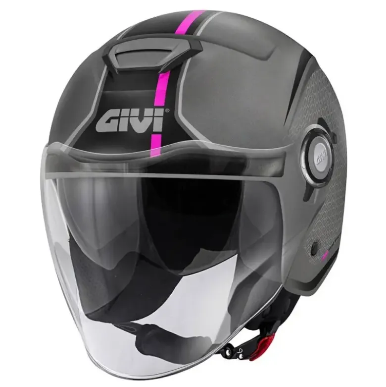Casco Jet Givi 12.5 Touch Grigio Rosa