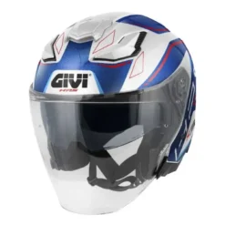 Casco Jet Givi X.31 Impact Bianco Blu Rosso Lucido