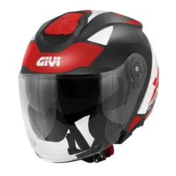 Casco Jet Givi X.25 Target Nero Bianco Rosso