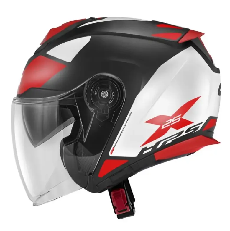 Casco Jet Givi X.25 Target Nero Bianco Rosso