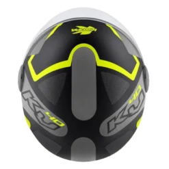 Casco Jet Kappa Shapes KV40 Nero Opaco Grigio Giallo
