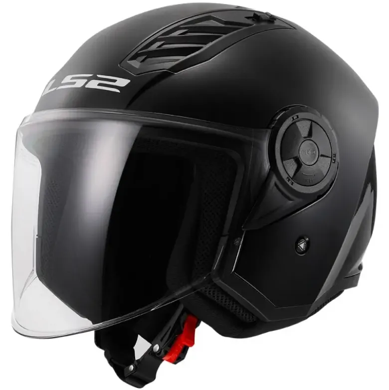 Casco Jet Ls2 OF616 Airflow 2 Solid Nero Lucido