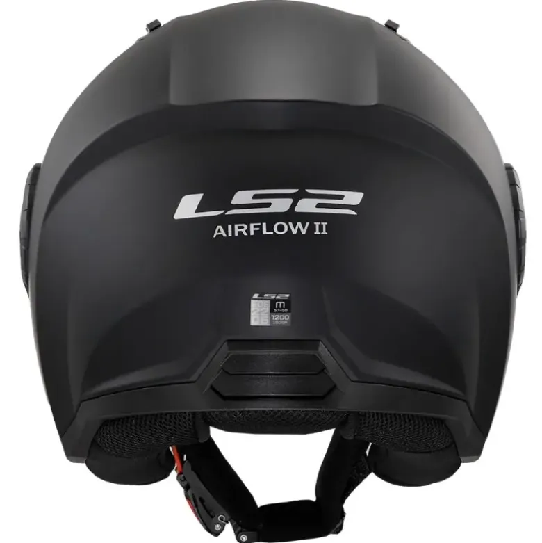 Casco Jet Ls2 OF616 Airflow 2 Solid Nero Opaco
