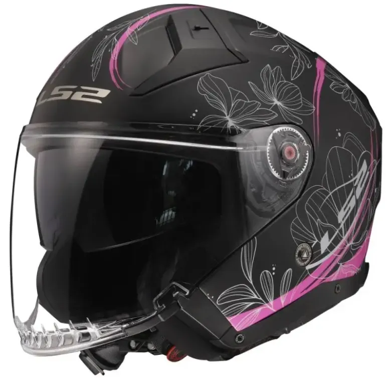 Casco Jet Ls2 OF603 Infinity II Lotus Rosa Opaco