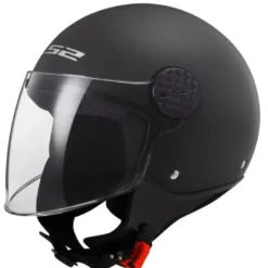 Casco Jet Ls2 OF558 Sphere II Solid Nero Opaco