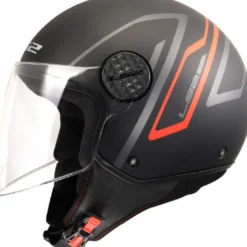 Casco Jet Ls2 OF558 Sphere Lux II Minim Nero Rosso Opaco