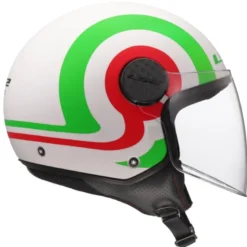 Casco Jet Ls2 OF558 Sphere Lux II Urby Bianco Verde Rosso
