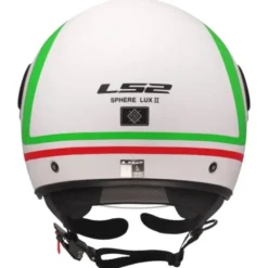 Casco Jet Ls2 OF558 Sphere Lux II Urby Bianco Verde Rosso