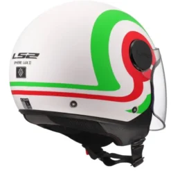 Casco Jet Ls2 OF558 Sphere Lux II Urby Bianco Verde Rosso