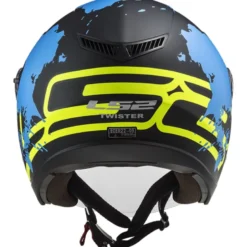 Casco Jet Ls2 OF573 Twister II Xover Opaco Nero Blu