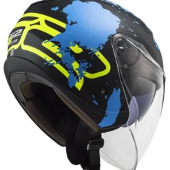 Casco Jet Ls2 OF573 Twister II Xover Opaco Nero Blu