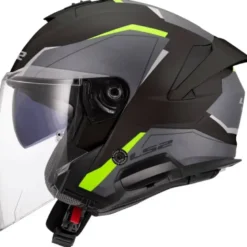 Casco Jet LS2 OF618 Verso II Air Nero H-V Giallo